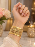 Bracelet Doré Marocain à Motifs Arabes